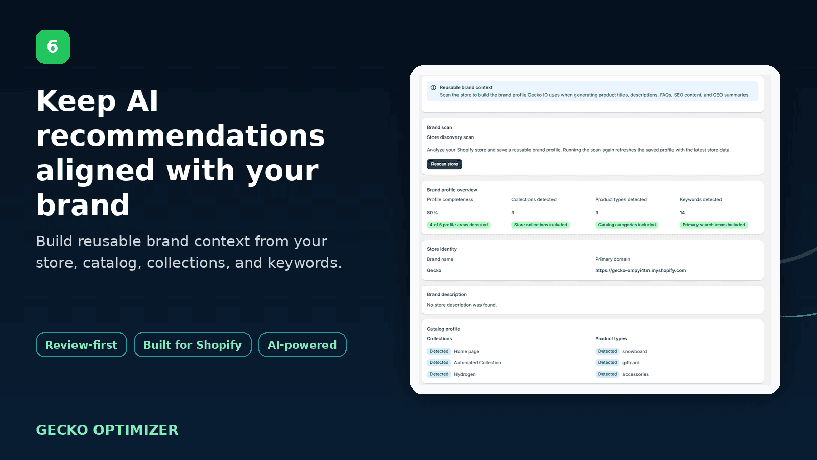 Build reusable brand context for better AI content